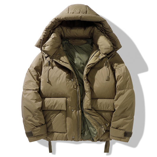 Chaqueta de Plumón Estilo Utilitario para Hombre Talla Grande - Image 2