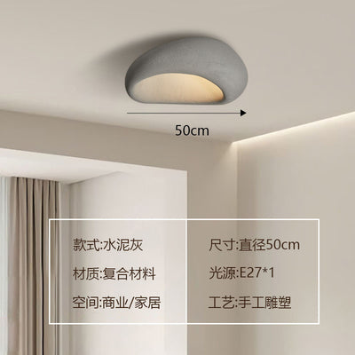 Lámpara de Techo Minimalista Japonesa Silenciosa Crema Moderna - Image 25