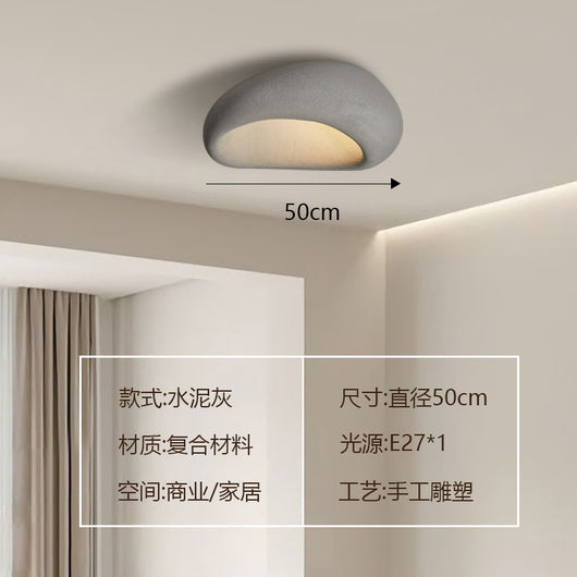 Lámpara de Techo Minimalista Japonesa Silenciosa Crema Moderna - Image 25