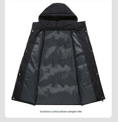 Chaqueta Impermeable con Plumón para Hombre - Corte Holgado con Capucha - Image 5