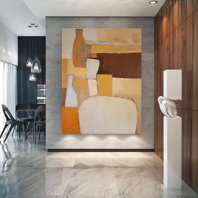 Cuadro Abstracto Óleo sobre Lienzo para Sala de Estar - Arte Moderno sin Marco - Image 18