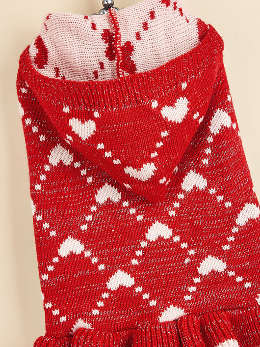 Suéter Hoodie para Perros Pequeños - Abrigo Invierno Tejido con Corazón - Image 28