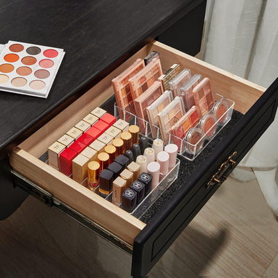 Organizador de Maquillaje con 7 Compartimentos para Paletas de Sombras y Labiales - Image 3
