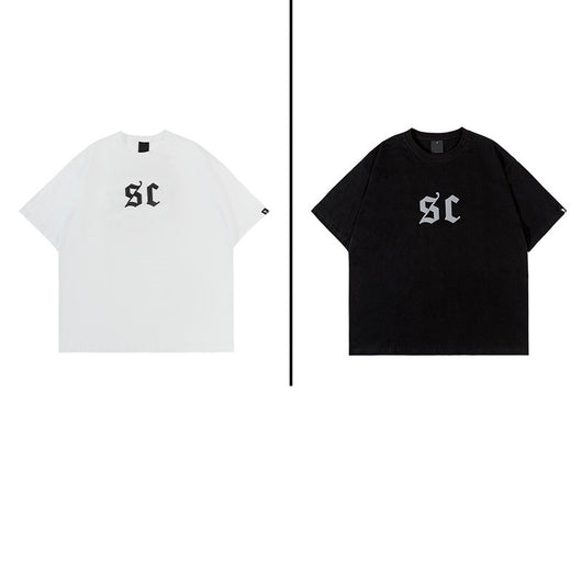 Camiseta Estampada con Letras Estilo Urbano Americano para Hombre - Image 7