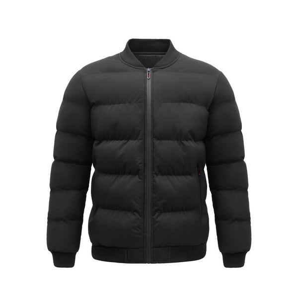 Chaqueta de Algodón con Cuello Tipo Baseball para Hombre