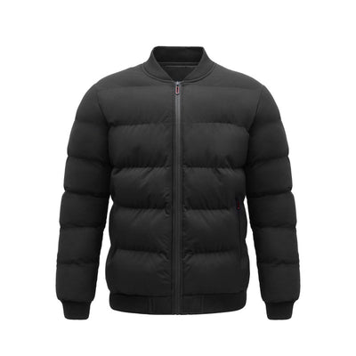 Chaqueta de Algodón con Cuello Tipo Baseball para Hombre