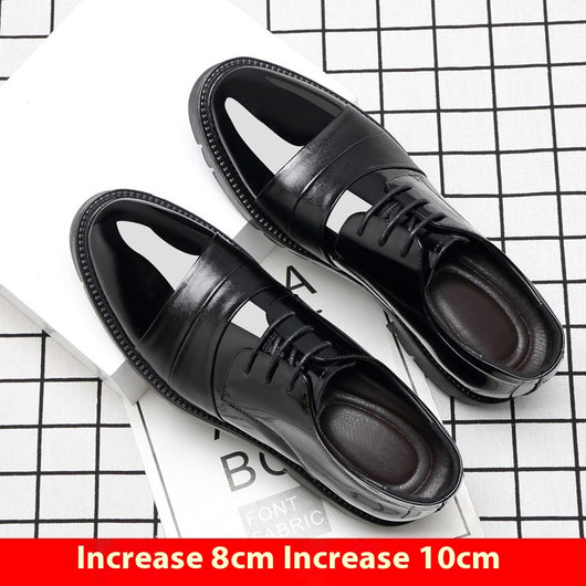 Zapatos Formales con Alzas Internas 10cm - Cuero Brillante Premium para Hombre - Image 3