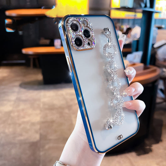 Funda para Celular con Diseño de Diamantes Brillantes Transparente - Image 8