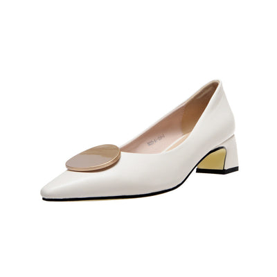 Zapatos de Tacón Grueso Puntiagudo - Elegancia Versátil para Cualquier Ocasión
