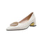 Scarpin de Salto Bloco Pontudo - Elegância Versátil para Qualquer Ocasião
