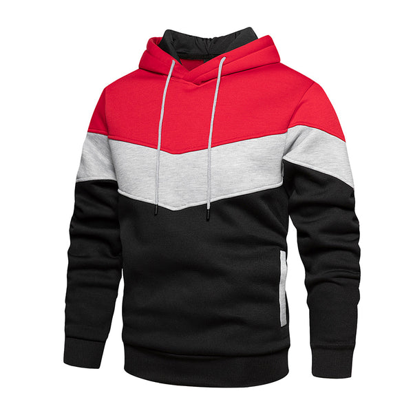 Camiseta Combinada de Colores para Hombre - Estilo Europeo y Americano