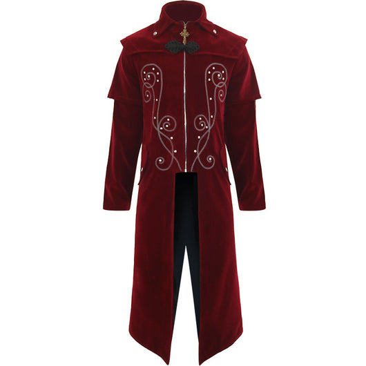 Chaqueta Gótica Retro de Cuello Alto - Estilo Halloween Otoño Invierno - Image 3