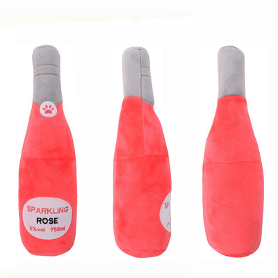 Juguete Vocal Interactivo para Mascotas - Botella de Vino Masticable con Sonido - Image 3