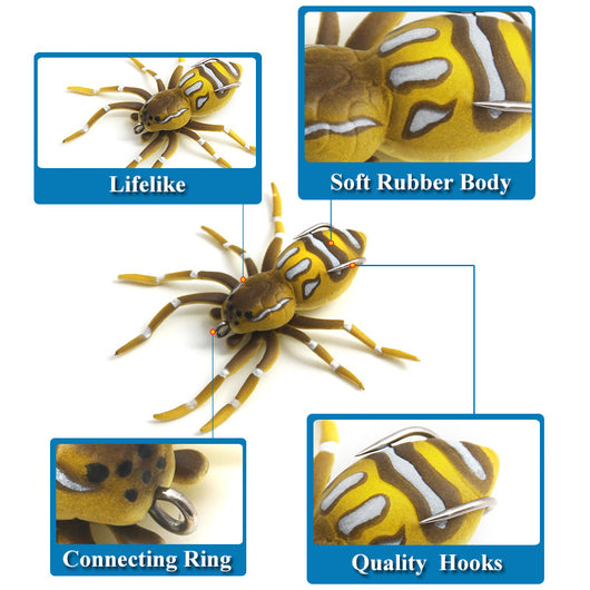 Carnada Artificial Flotante de Araña Suave 4.7cm - Image 15
