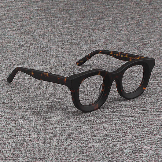 Gafas Cuadradas Retro con Marco Grueso Negro Mate y Bordes Anchos - Image 13