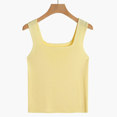 Conjunto de Camisola Cuello Cuadrado sin Mangas para Mujer - Image 7