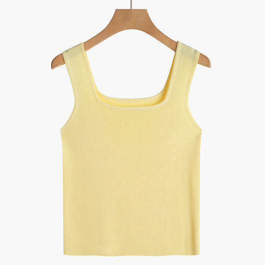 Conjunto de Camisola Cuello Cuadrado sin Mangas para Mujer - Image 7