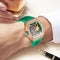 Reloj Automático Mecánico para Hombre con Cristales Engastados
