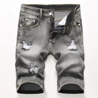 Shorts de Mezclilla Elástica para Hombre - Estilo Moderno