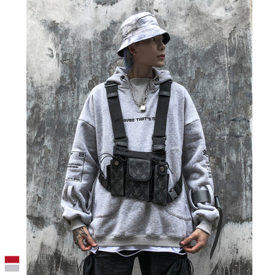 Sudadera Holgada con Capucha y Bordado de Letras - Image 12
