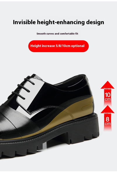 Zapatos Formales con Alzas Internas 10cm - Cuero Brillante Premium para Hombre - Image 11