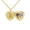 Cross-border European And American Simple Big Love Necklace Women Dorado color printing and engrav