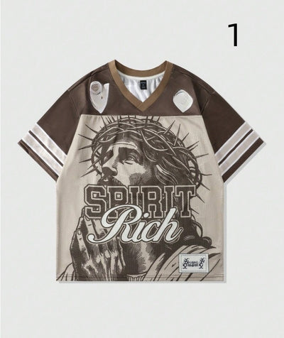Playera Retro Vintage Malla Poliéster Estilo Americano - Image 9