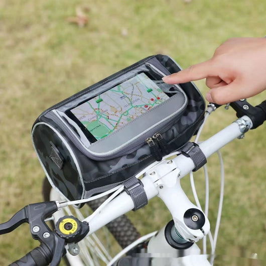 Bolsa Delantera para Bicicleta de Montaña con Navegación Táctil y Carga Eléctrica