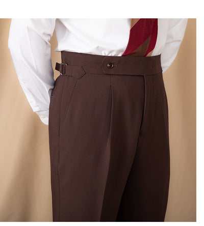 Pantalón de Vestir Hombre Cintura Alta Liso Corte Recto - Image 5