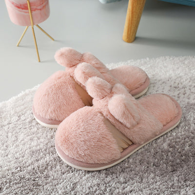 Pantuflas de Confinamiento Hogar con Pelaje de Conejo Engrosado - Image 26
