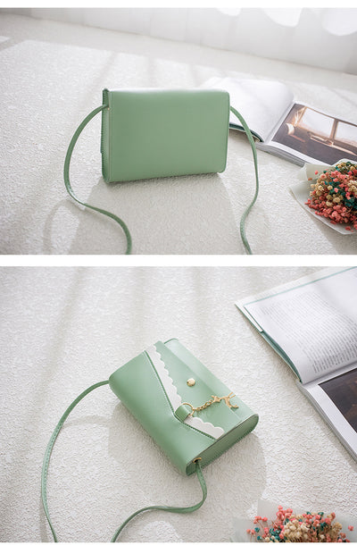 Bolso Cuadrado Pequeño Encaje Contraste Charm - Image 12