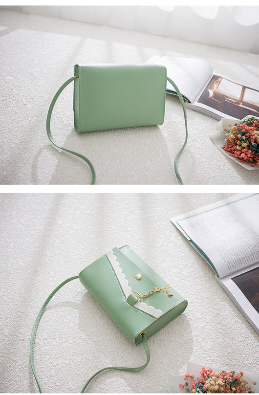 Bolso Cuadrado Pequeño Encaje Contraste Charm - Image 12