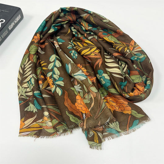 Pashmina Estampada con Borlas para Mujer - Image 12