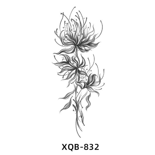 Tatuaje Temporal de Flores Resistente al Agua para Hombre y Mujer - Image 57