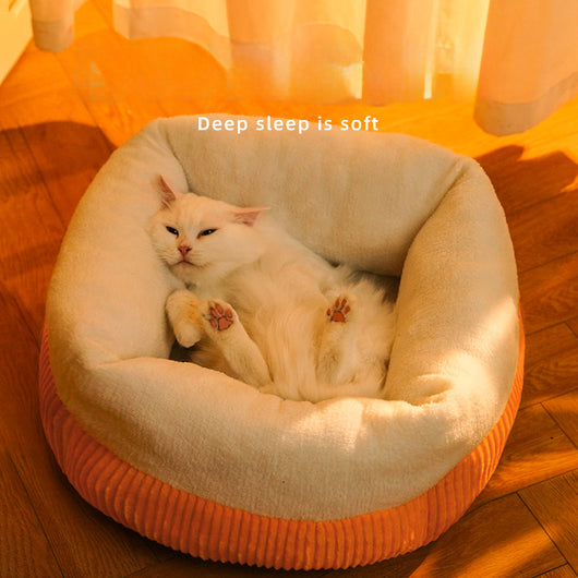 Cama Circular Lavable para Gatos y Perros - Nido Acogedor Antiestrés - Image 10