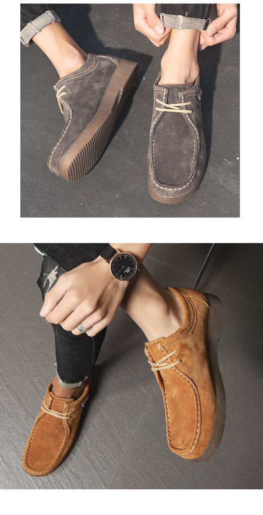 Tenis de Cuero Casual Coreano Estilo Británico - Sneakers Versátiles para Hombre - Image 17