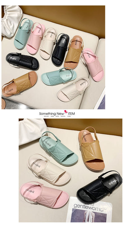 Sandalias Casuales de PVC Color Sólido - Comodidad y Estilo - Image 28