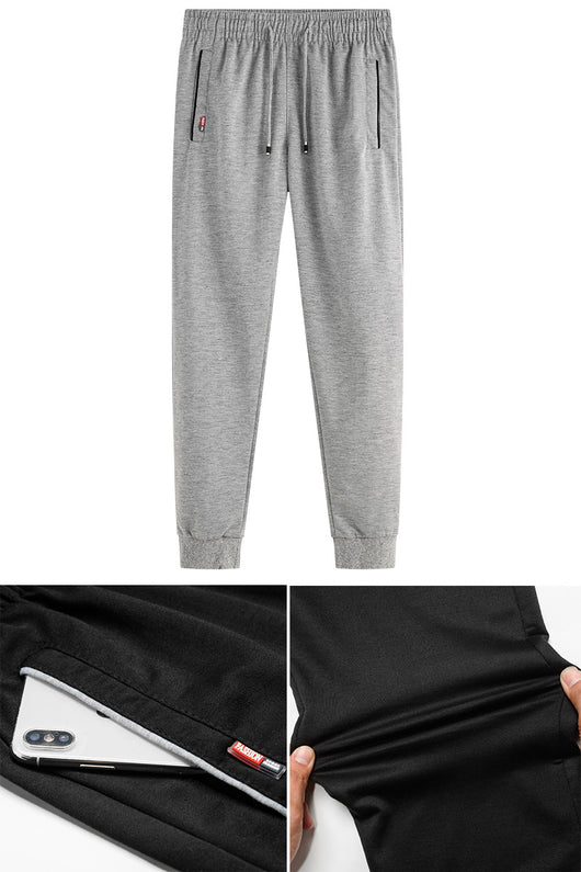 Pantalones de Sudadera Coreanos Slim Fit con Puños Ajustados para Invierno - Image 8