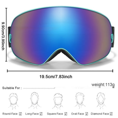 Gafas Deportivas Antivaho para Esquí y Montaña - Protección Ocular Miope Unisex - Image 16