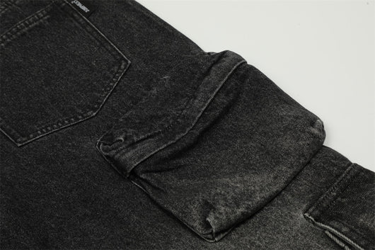 Pantalones Cargo Jeans con Múltiples Bolsillos Estilo Americano para Hombre - Image 21