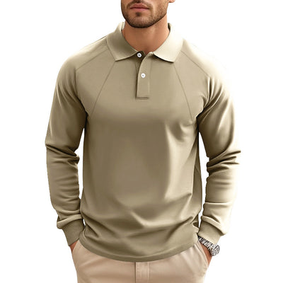 Polo Casual de Cuello Clásico para Hombre - Diseño Versátil Primavera Otoño - Image 9