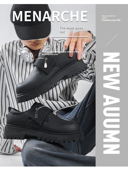 Zapatos Casuales de Plataforma en Cuero para Hombre - Image 10