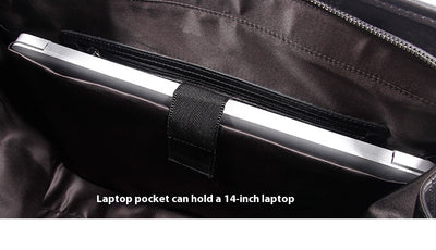 Bolsa de Viaje en Cuero Genuino de Gran Capacidad - Maletín Premium en Piel de Vaca - Image 14