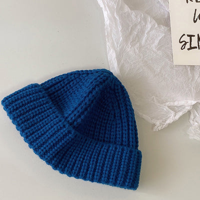 Gorro Infantil de Lana Tejida Otoño Invierno - Diseño Cáscara de Melón - Image 6