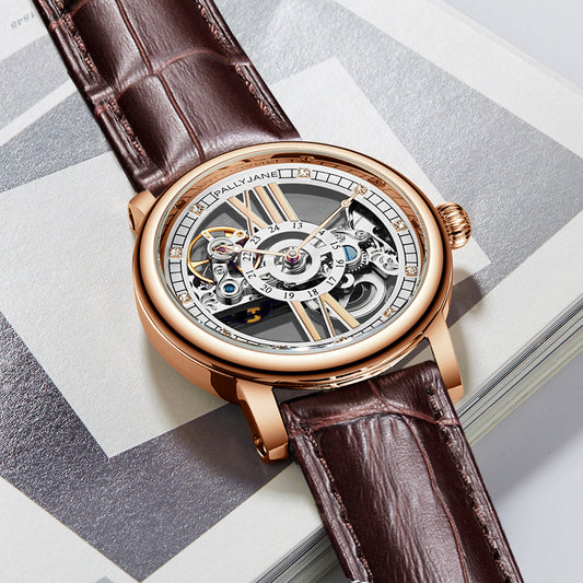 Reloj Mecánico Automático para Hombre con Cristal de Zafiro