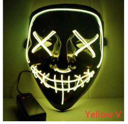 Máscara de Terror Halloween con Luz LED Fluorescente - Image 28