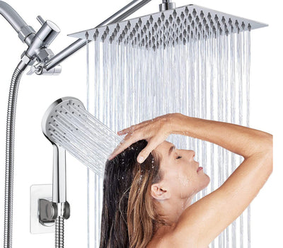 Ducha de Brazo Extensible Cromada Multifunción con Alcachofa de Acero Inoxidable - Image 10