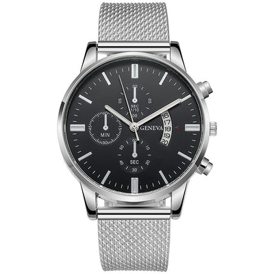 Reloj Hombre Tres Subdiales Seis Agujas Calendario Cuarzo Casual Ejecutivo - Image 15