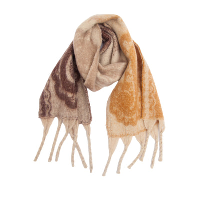 Bufanda Jacquard Paisley con Flecos Gruesos - Image 13