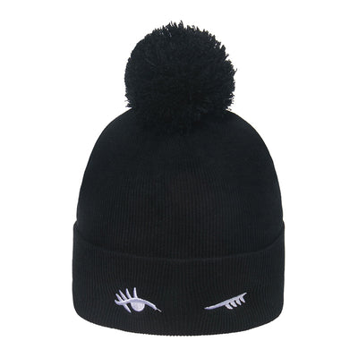 Gorro Tejido Grueso con Bordado de Lana y Terciopelo - Image 9